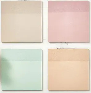 BRYTEFY Pastel Transparent Sticky Notes, Set of 4 Pads 3''x3” Clear Sticky Tabs, Translucent Pa... | Amazon (US)