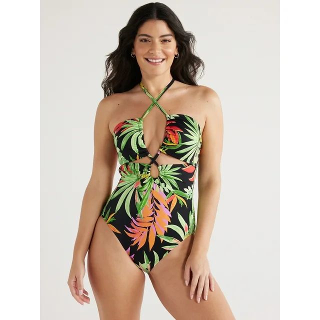 Sofia by Sofia Vergara Women's and Plus Claudia One Piece Swimsuit with Shaping Curvetex®, Sizes... | Walmart (US)