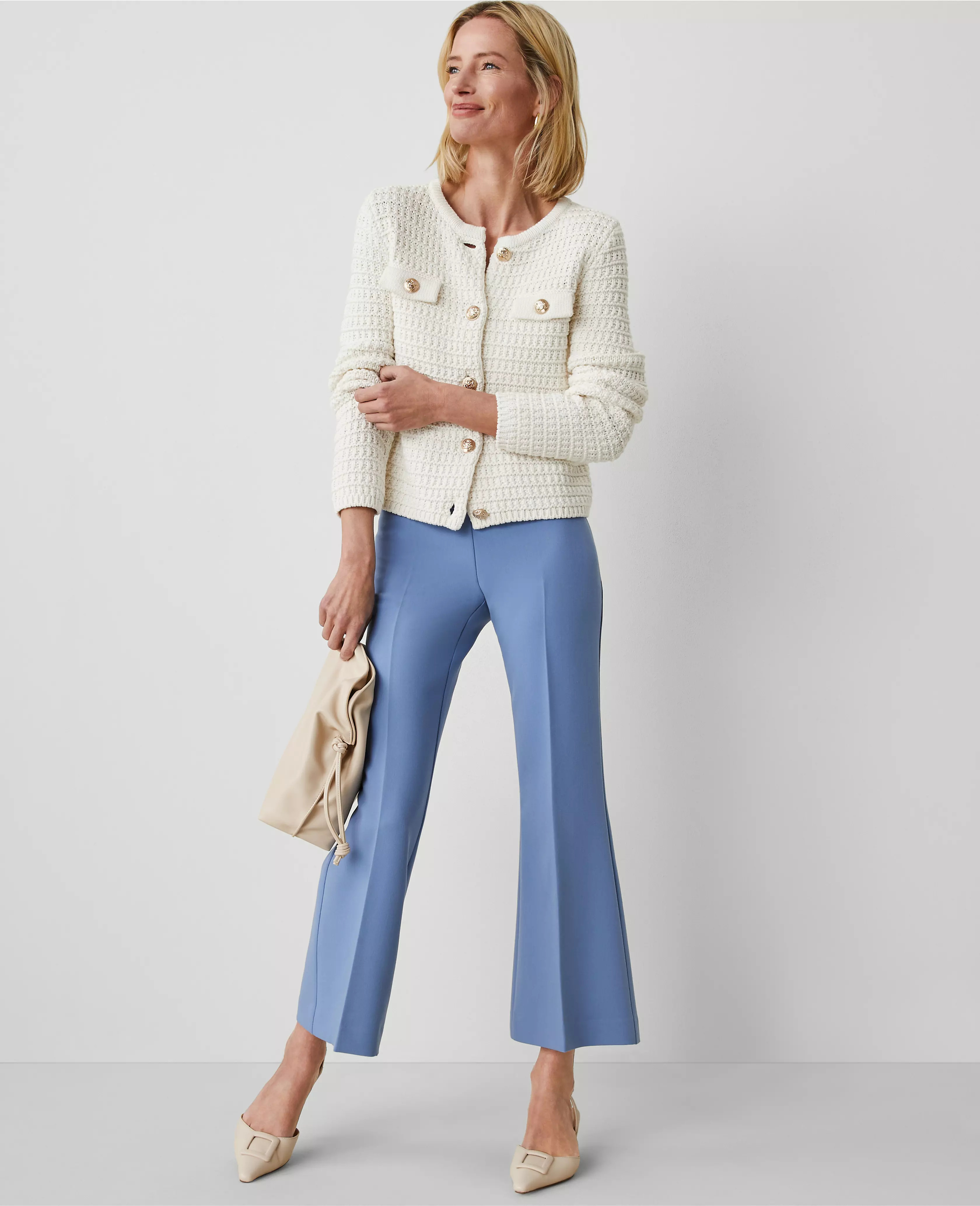The Side-Zip Flare Pant | Ann Taylor