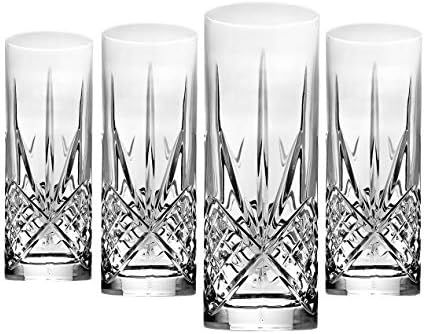 Godinger Tall Beverage Glasses Collins All Purpose Drinking Glasses- Dublin Collection, SET OF 4 | Amazon (US)
