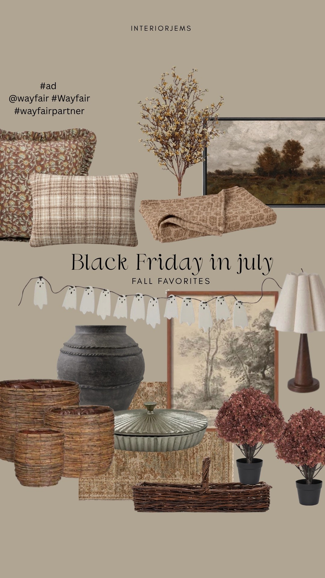If your goal is a home that feels warm, layered, and collected, Wayfair’s Black Friday in July is the sale to shop. These are the pieces I’m loving most right now, from cozy textiles and artwork to woven accents, lighting, and even a few early fall favorites that instantly make your home feel more inviting.

#LTKSaleAlert #LTKHome