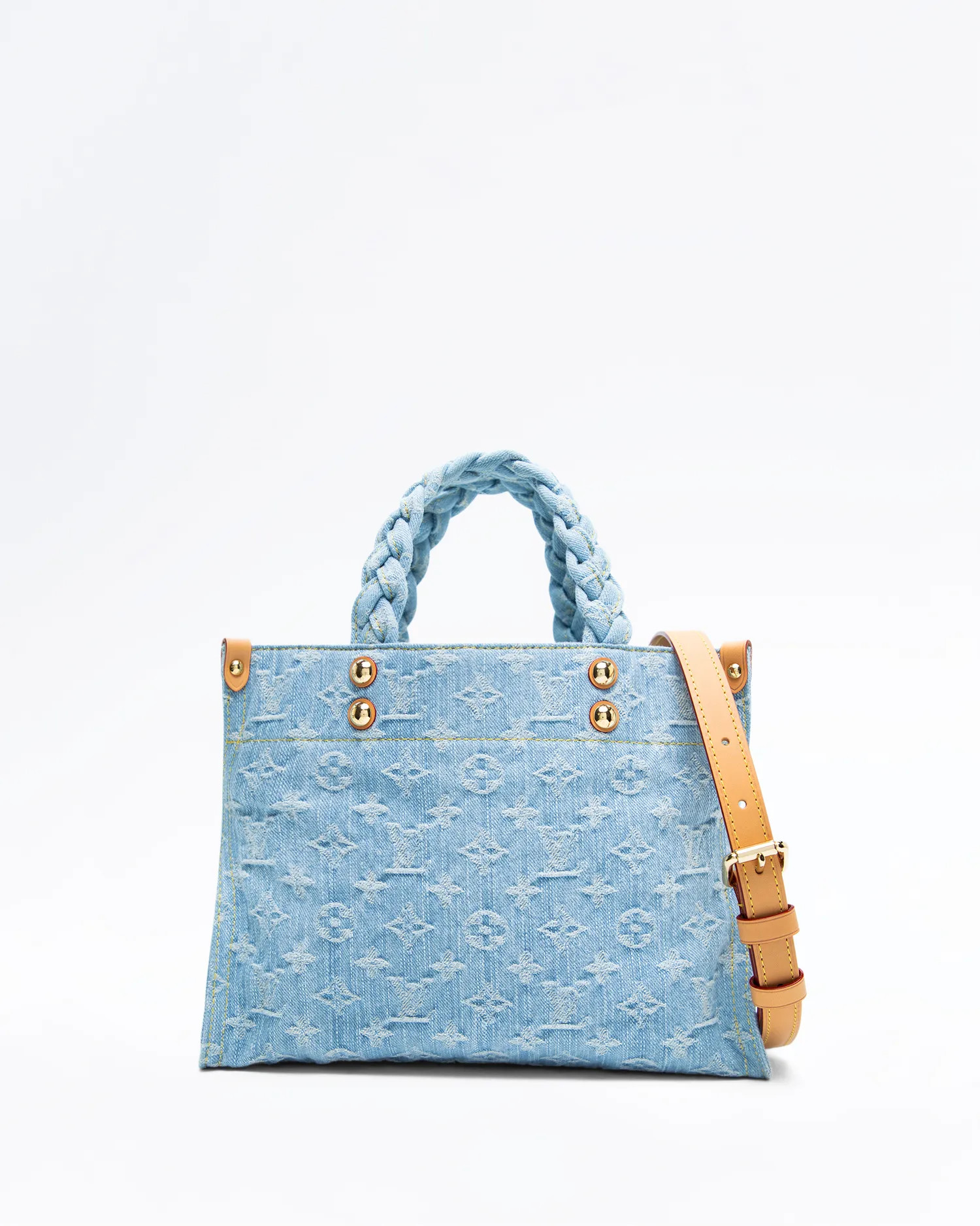 Monogram Denim Letgo Tote PM | Vivrelle