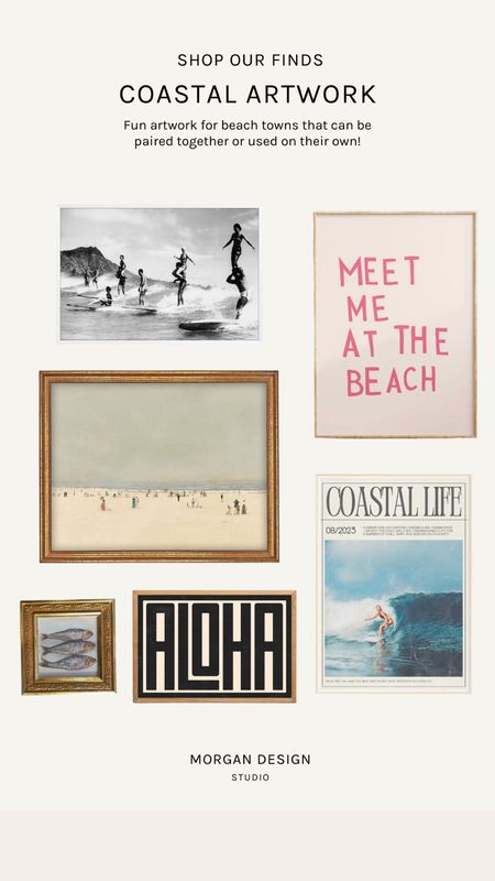 Fun artwork for beach towns that can be paired together or used on their own! 🏄🏽 

#LTKhome #LTKSeasonal #LTKfindsunder100
