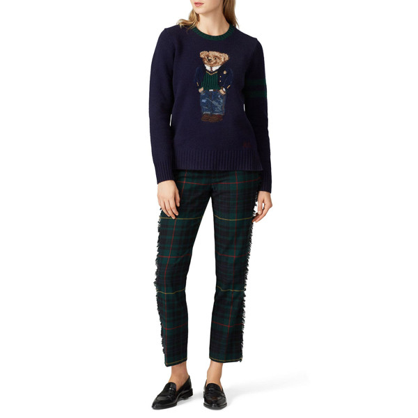 Polo Ralph Lauren Navy Bear Sweater blue-print | Rent the Runway