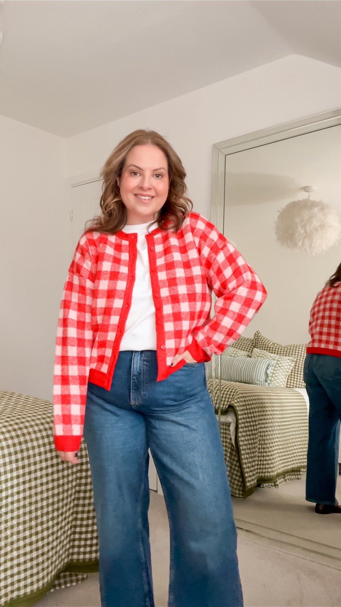 Gingham cardigan outfit, new in from TU Clothing 

#LTKmidsize #LTKspring #LTKuk