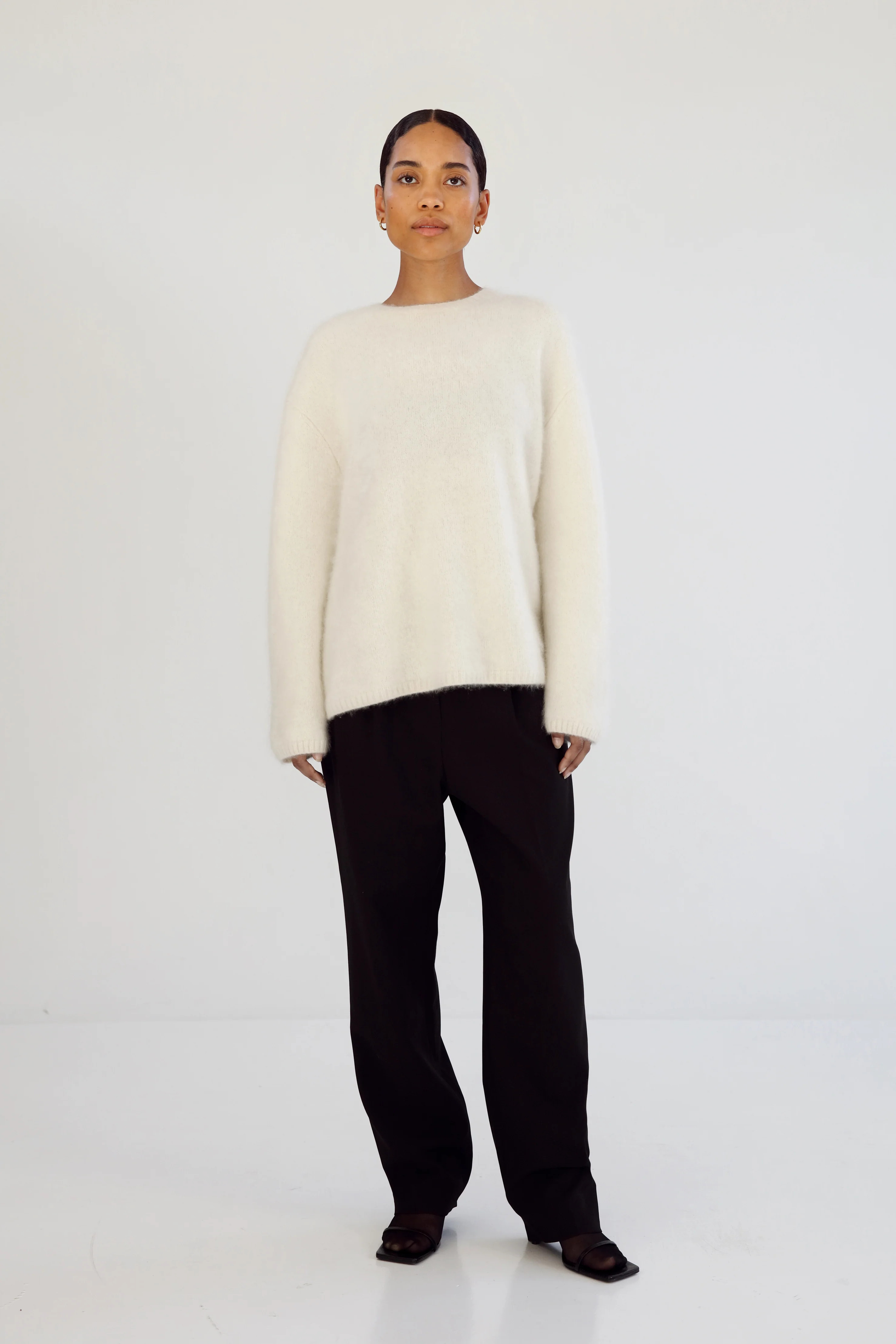 Floy Cashmere Sweater, cream | Almada Label