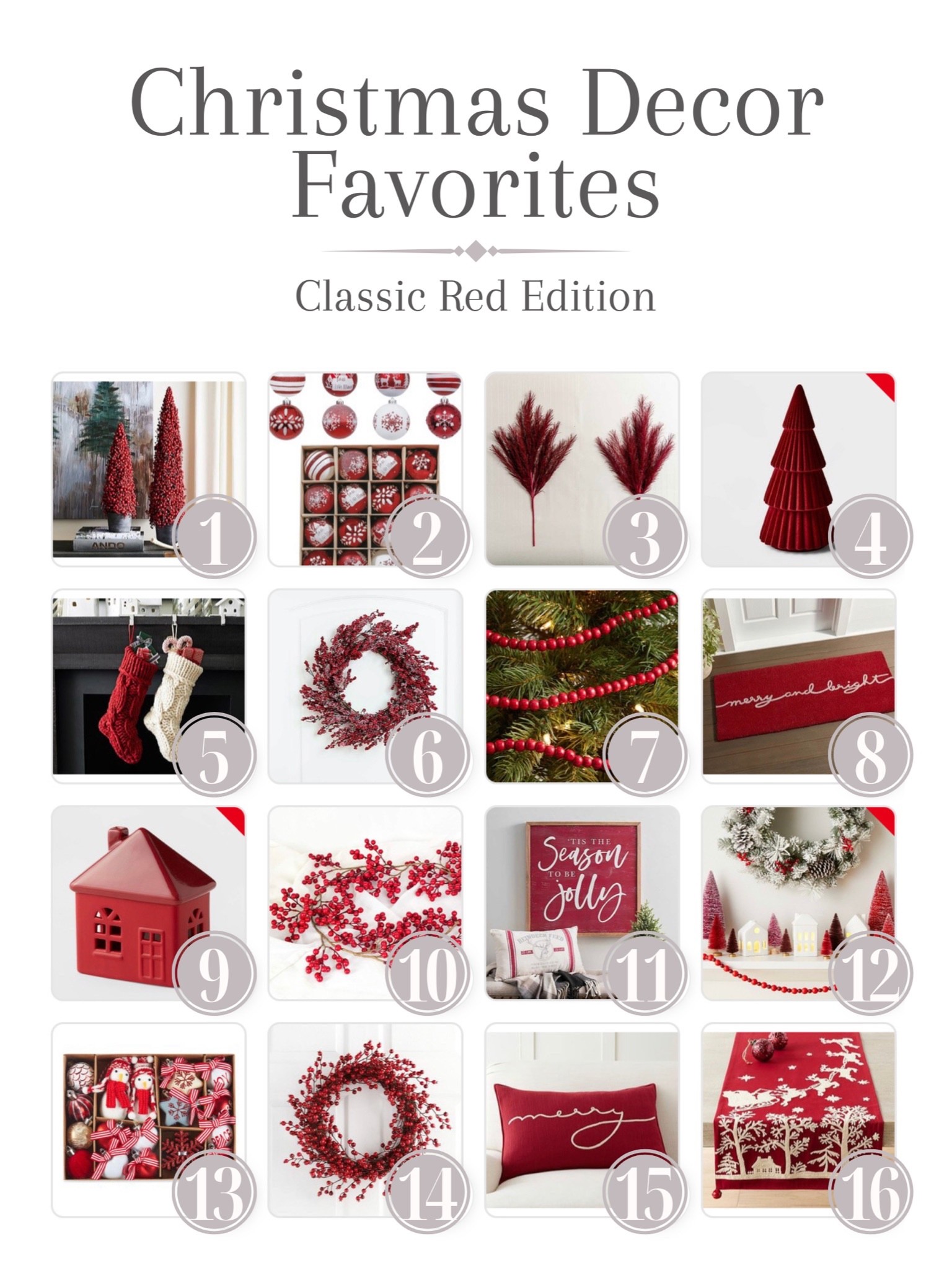 Here are my favorite Christmas and Holiday season Red Decor choices. Get them online before they sell out!

#LTKhome #LTKSeasonal #LTKHoliday