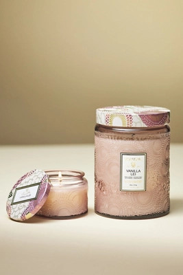 Voluspa Japonica Vanilla Lei Glass Jar Candle | Anthropologie (US)