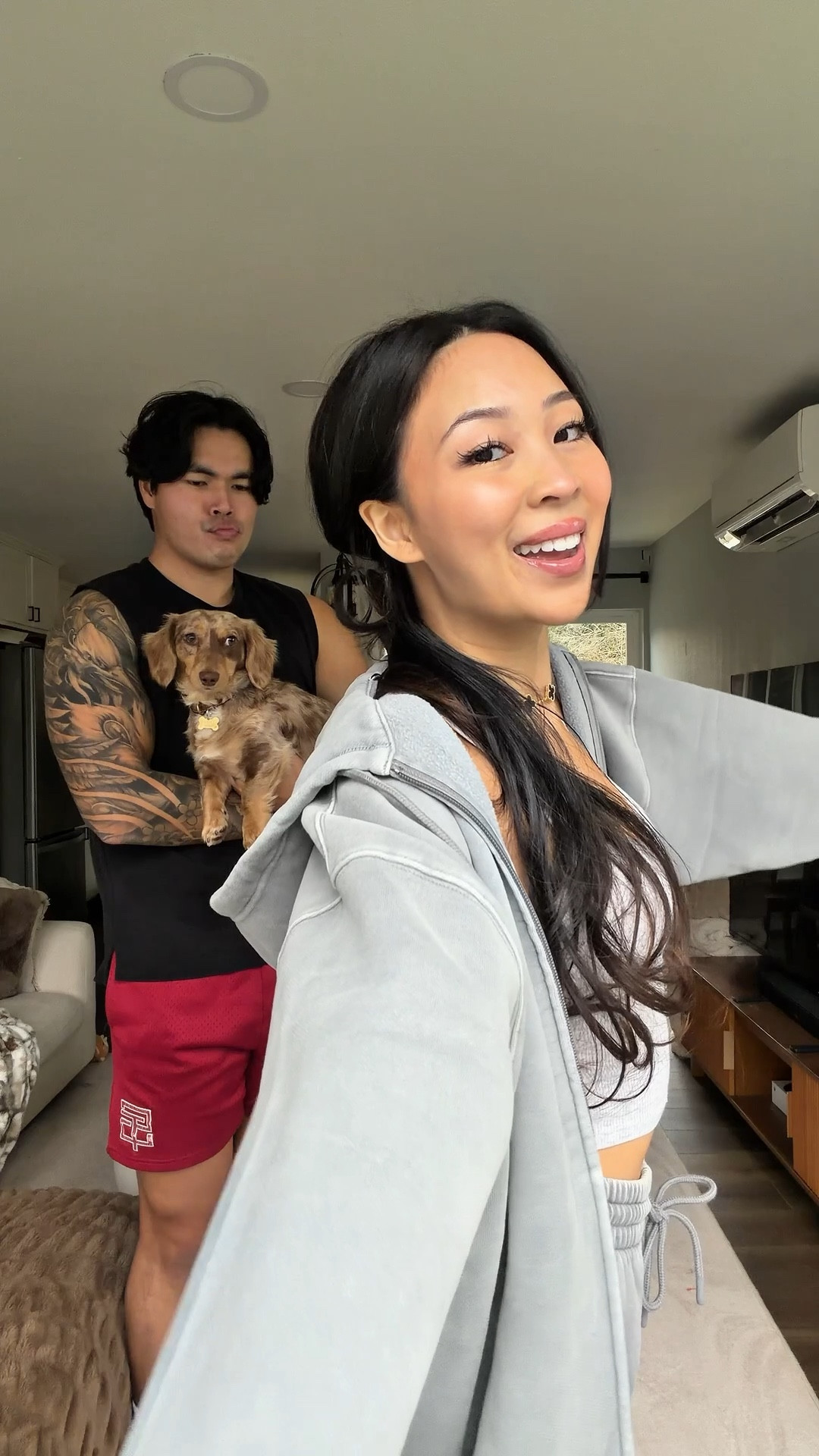 aritzia secretly has this limited edition sweatfleece color online— and he copped the sweat set for my anniversary surprise gift!!! 🩶

ootd for work from home or casual and cozy errands runs :)

#LTKootd #LTKPetite #LTKSpringSale