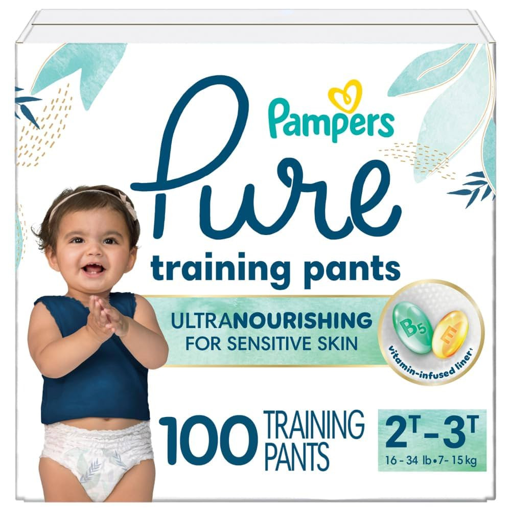 Pampers Pure Protection Training Underwear, Unisex, Size 2T3T, 100 Count, Premium, Hypoallergenic... | Amazon (US)