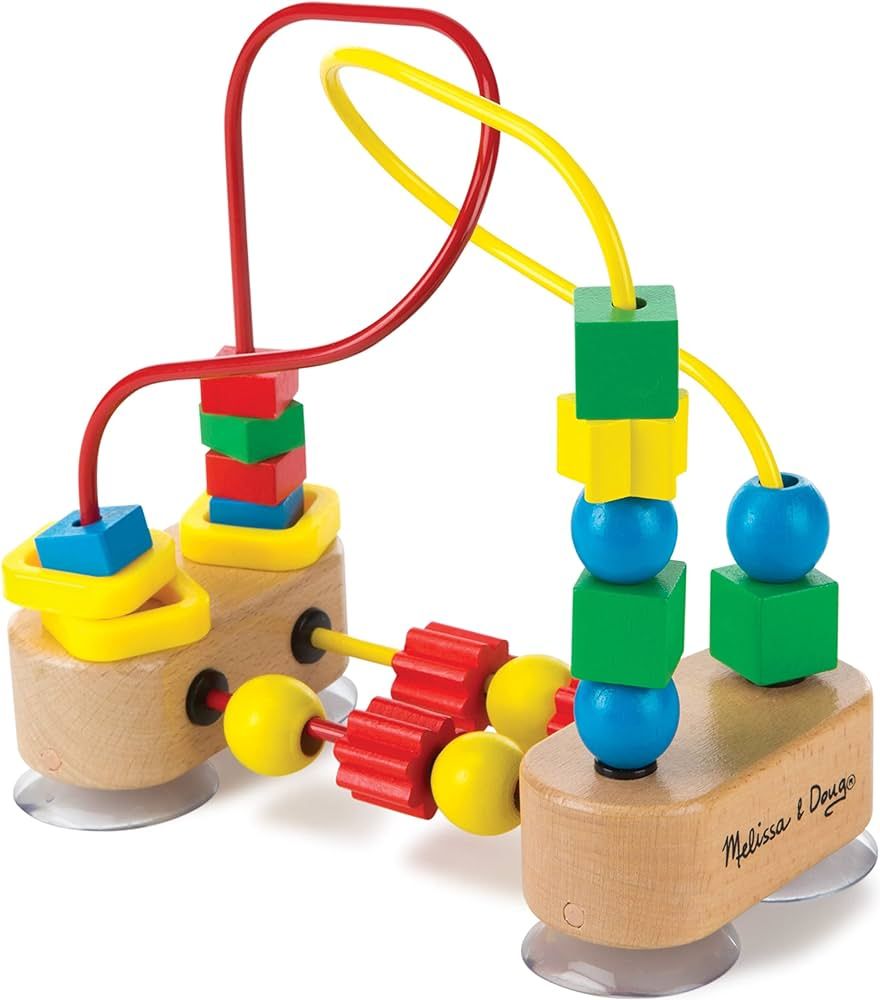 Melissa & Doug First Bead Maze - Wooden Educational Toy for Floor, High Chair, or Table - Infant ... | Amazon (US)