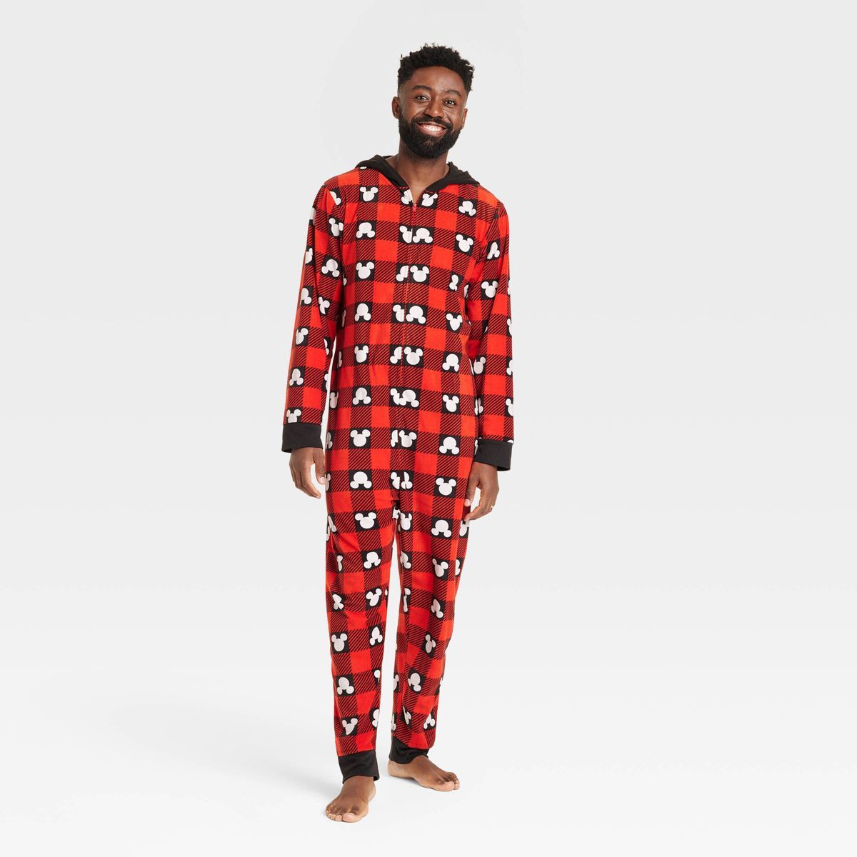 Men's Disney 100 Mickey Mouse Matching Family Union Suit - Red | Target
