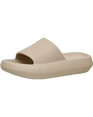 CUSHIONAIRE Women's Feather cloud recovery slide sandals with +Comfort | Amazon (US)