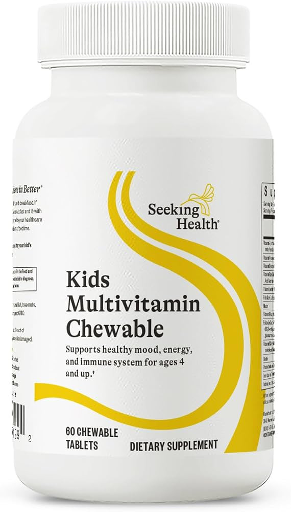 Seeking Health Kids Multivitamin Chewable, Formulated for Children\u2019s Health, with L-5-MTHF L... | Amazon (US)