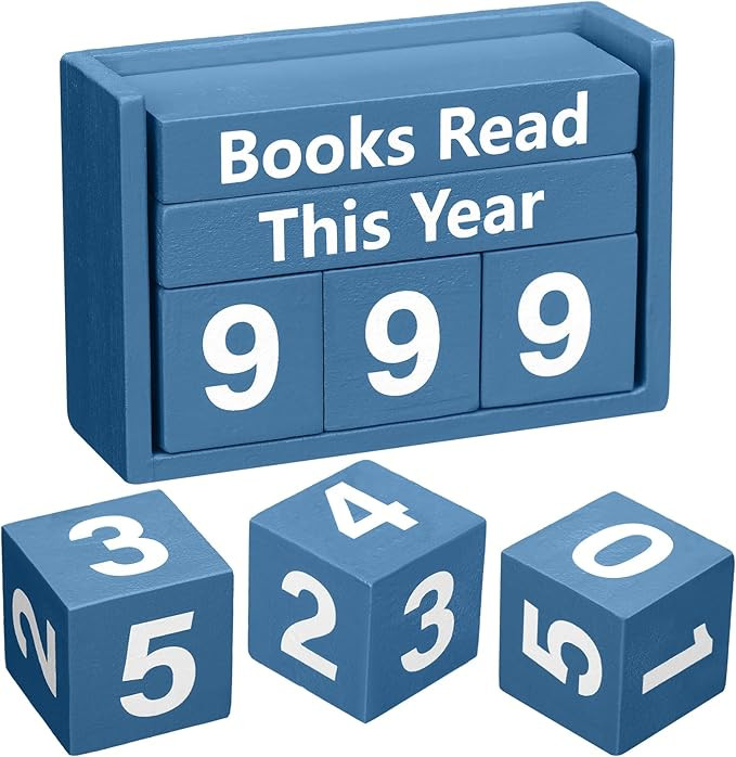 Yerliker Books Read This Year Counter Book Lover Gift up to 999 Bookish Accessories Bookworm Gift... | Amazon (US)