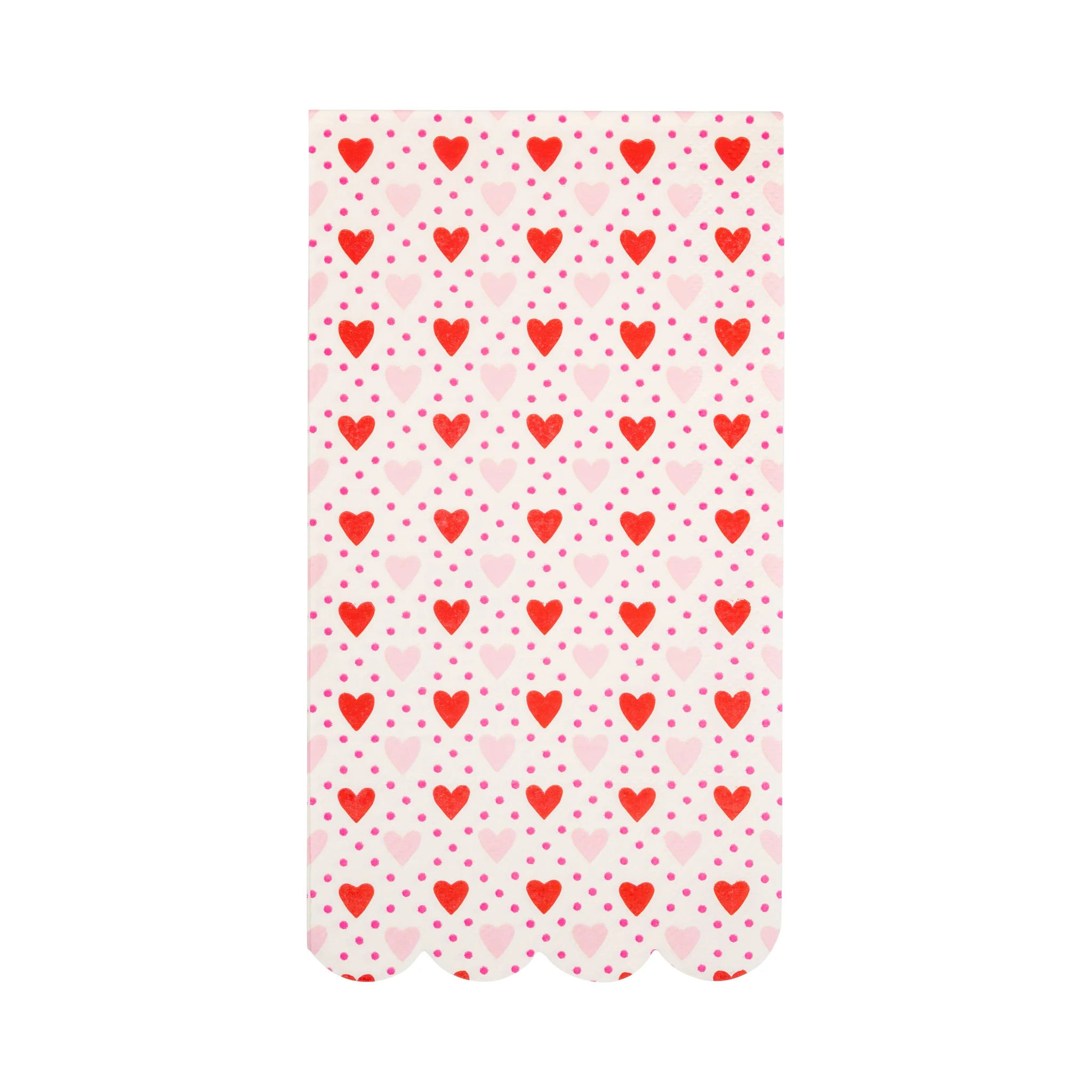Pink and Red Hearts Guest Napkin (24 ct) | My Mind's Eye
