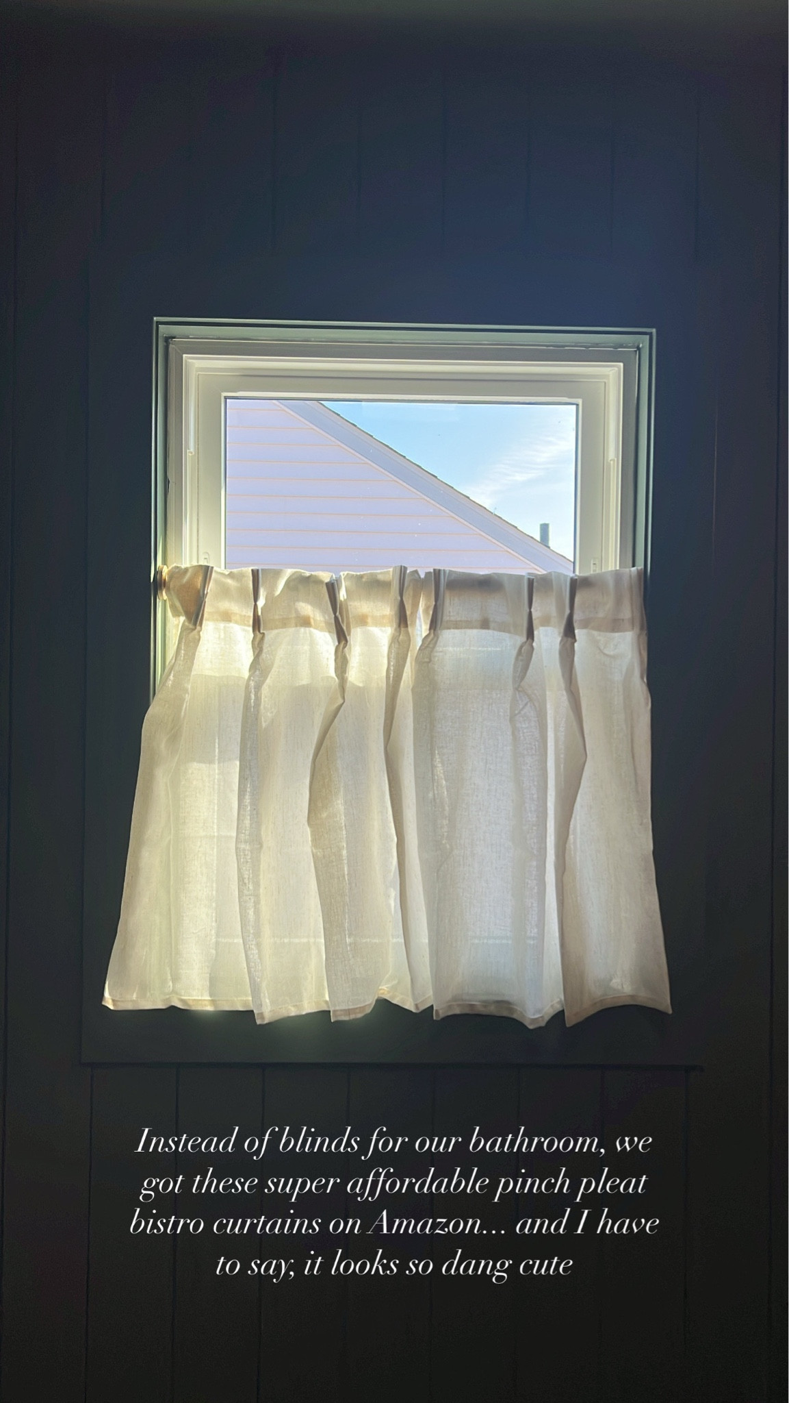 Instead of getting blinds for our bathroom, we got these affordable pinch pleat curtains from Amazon and I'm obsessed with how it turned out 😍

#LTKFamily #LTKHome
