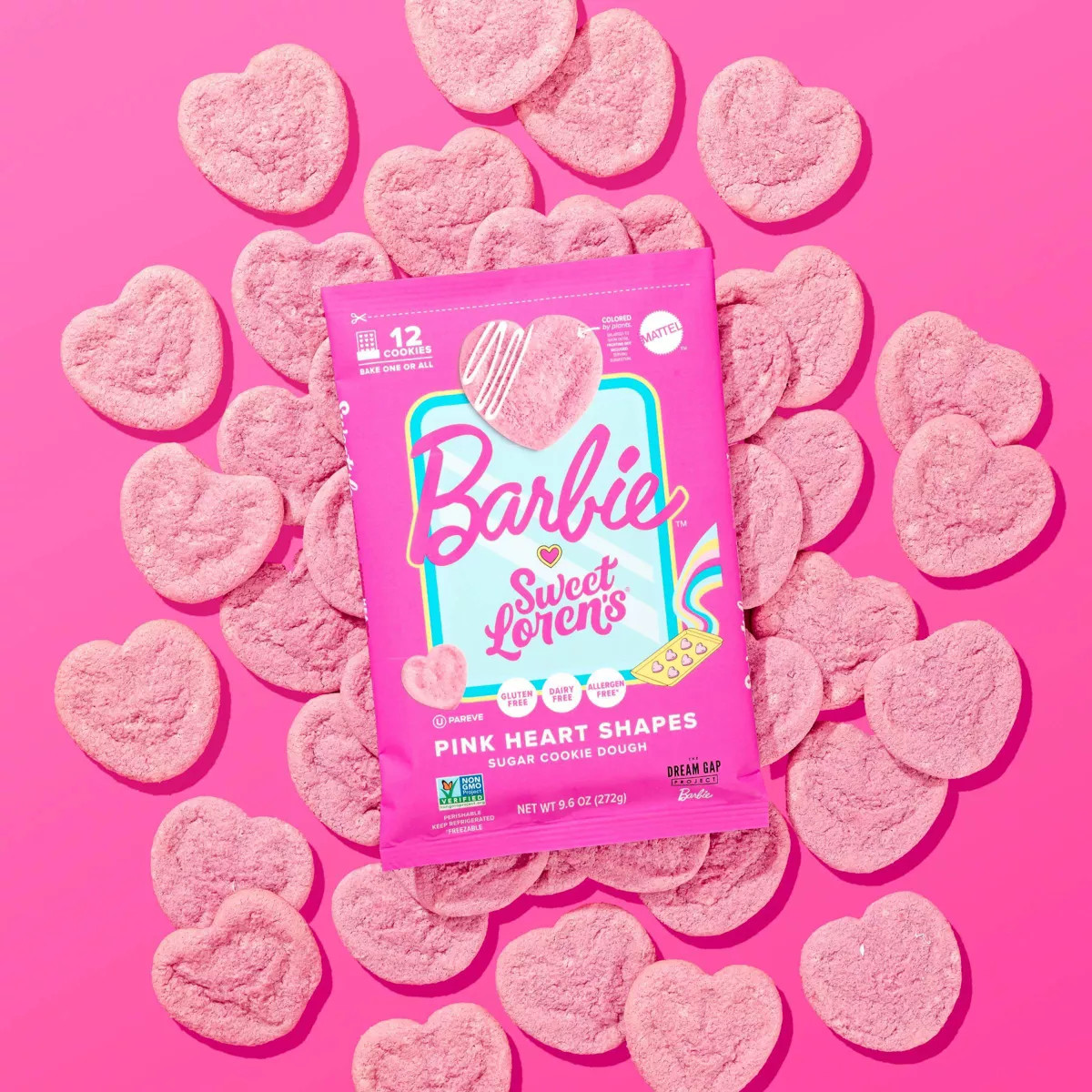 Sweet Loren's Gluten Free Vegan Sugar Barbie Heart Shaped Cookie - 9.6oz/12ct | Target