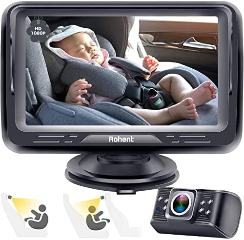Baby Car Camera HD 1080P Baby Car Mirror 5 Mins Easy Installation Crystal Night Vision Infant Tra... | Amazon (US)