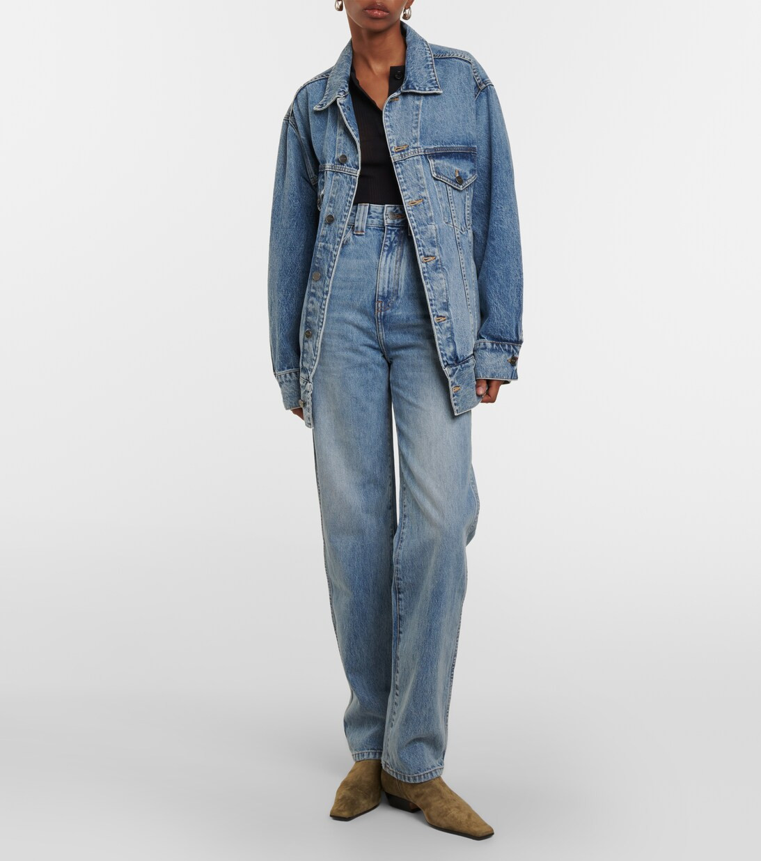 KhaiteGrizzo denim jacket | Mytheresa (US/CA)