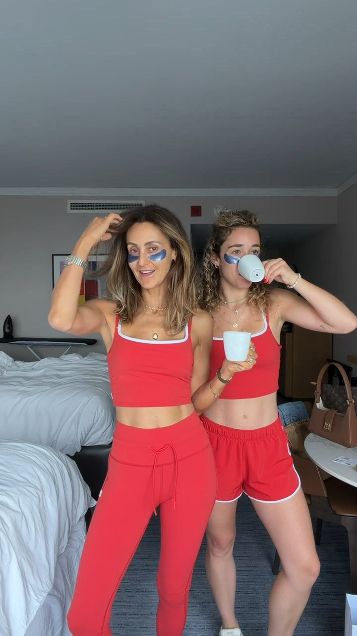 Matching workout outfits on sale at Nordstrom! The black version of our tops are included in the Nsale as well! Super fun colors for summer

#LTKmorningroutine #LTKActive #LTKSaleAlert