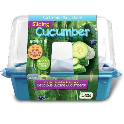 Unique Gardener Cucumber Garden Starter Kit Indoor Grow Fresh Cucumbers Kit with Seeds, Soil, Planter - Kit for Beginners and Families | Target