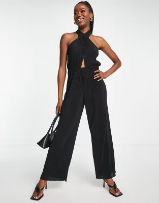 & Other Stories halter jumpsuit in black | ASOS (Global)