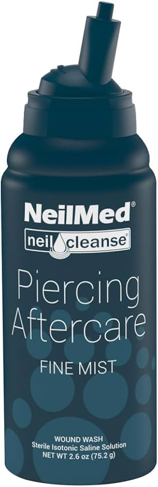 NeilMed NeilCleanse Piercing Aftercare, Fine Mist, 6.3 Fluid Ounce | Amazon (US)