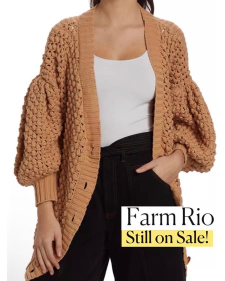 Farm Rio sweater
Cardigan 
#LTKCyberWeek
#LTKsalealert