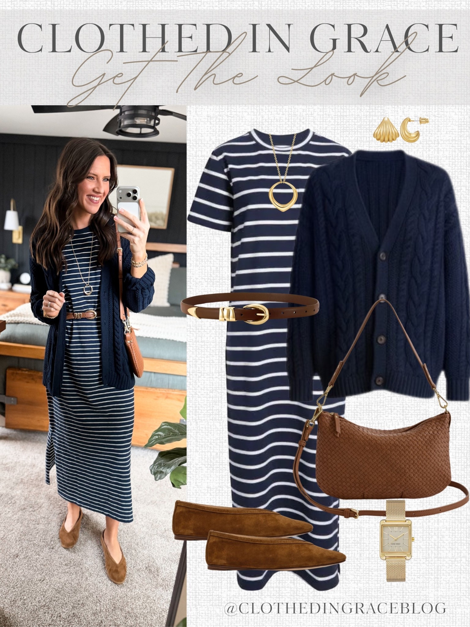 Spring Capsule Styling 

Dress - medium 
Cardigan - small
