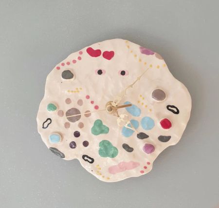 Gift ideas! Handmade ceramic clock

#LTKfindsunder50 #LTKGiftGuide #LTKhome
