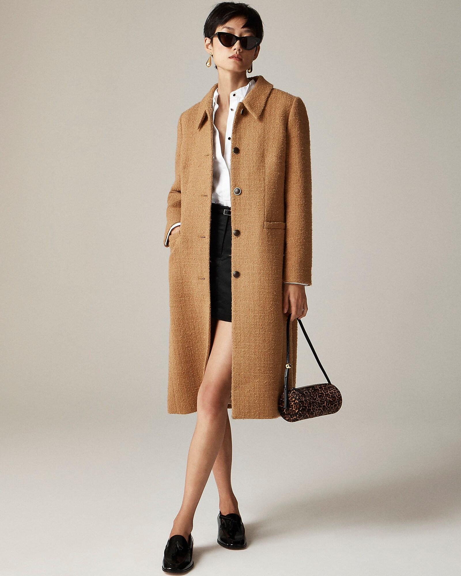 Tweed lady day topcoat | J. Crew US