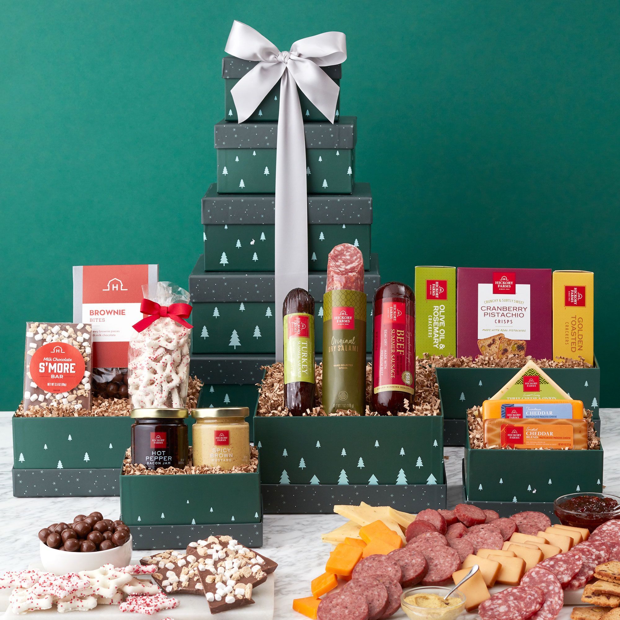 Grand Winter Wishes Gift Tower | Hickory Farms