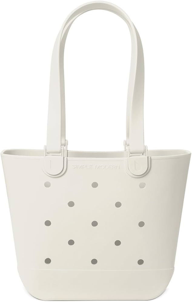 Simple Modern Beach Bag Rubber Tote | Waterproof Medium Tote Bag with Zipper Pocket for Beach, Po... | Amazon (US)