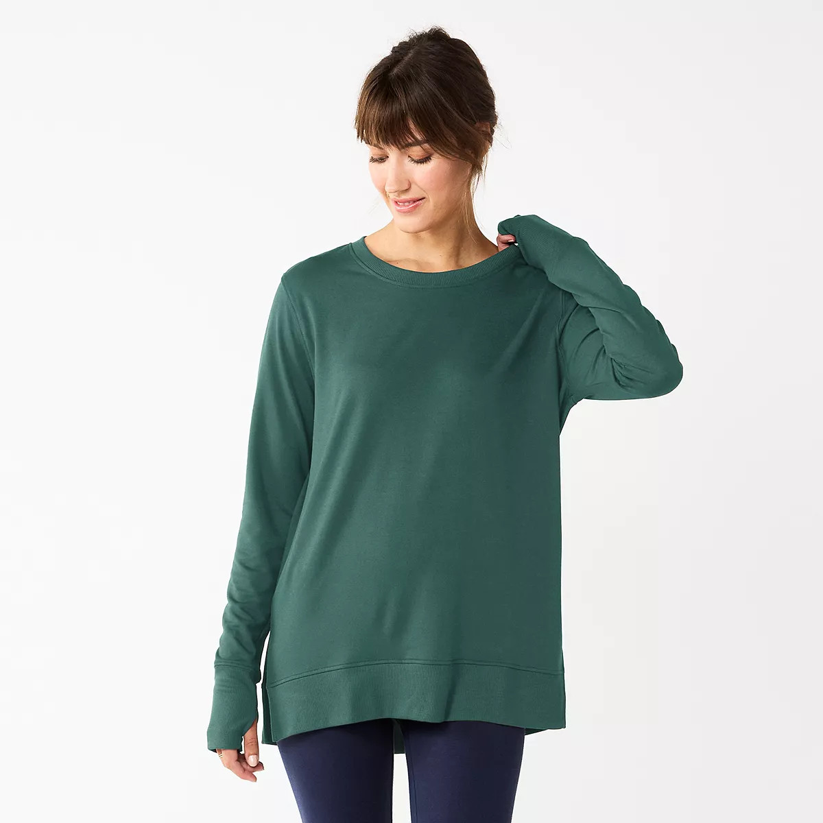 Women's Sonoma Goods For Life® Super Soft Solid Tunic Sweatshirt | Kohl's