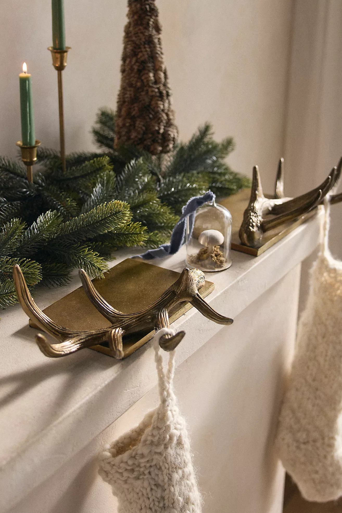 Antler Stocking Holders, Set of 2 | Anthropologie (US)