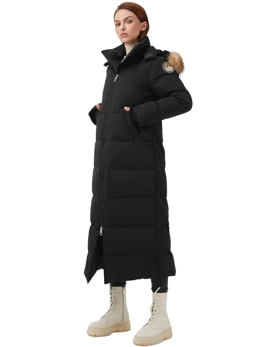 Fitouch Women's Waukee Long Down Coat Parka Jacket | 750+ Fill Power | Full-Length | Amazon (US)