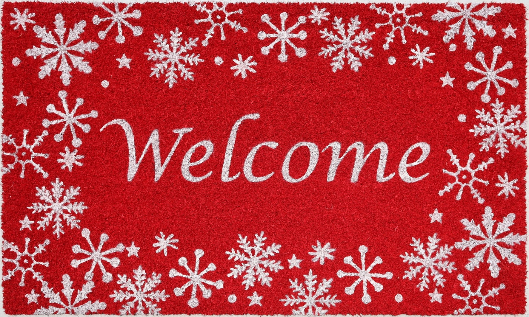 Holiday Time Snowflake Coir Fiber Doormat 18"x30" | Walmart (US)