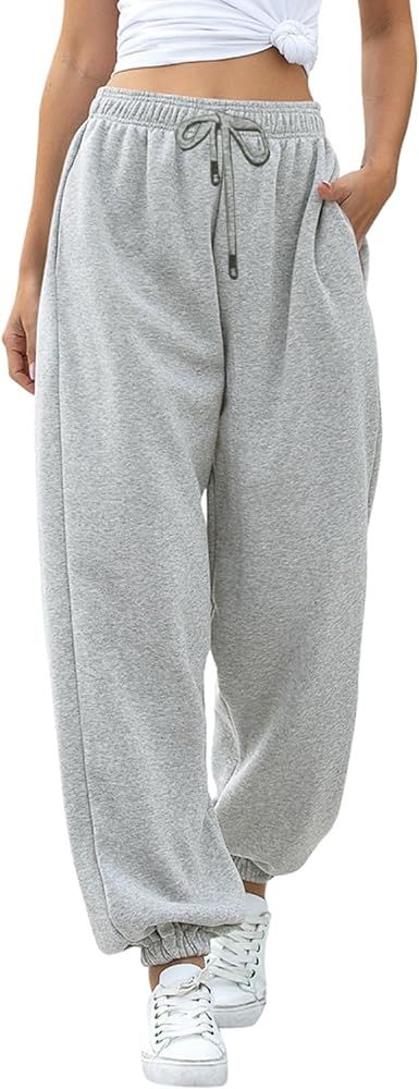 Cinch Bottom Sweatpants for Women with Pockets | Amazon (US)
