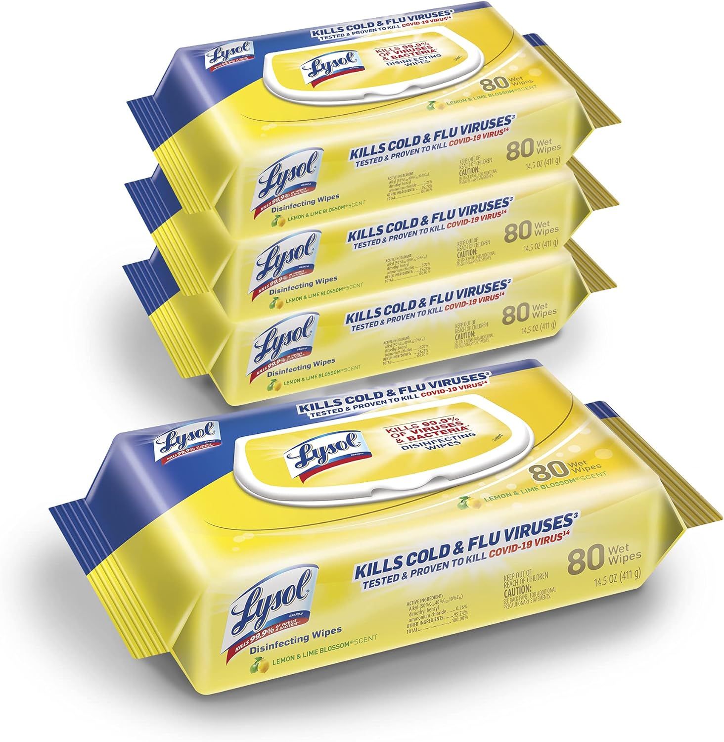 Lysol Disinfectant Handi-Pack Wipes, Multi-Surface Antibacterial Cleaning Wipes, For Disinfecting an | Amazon (US)