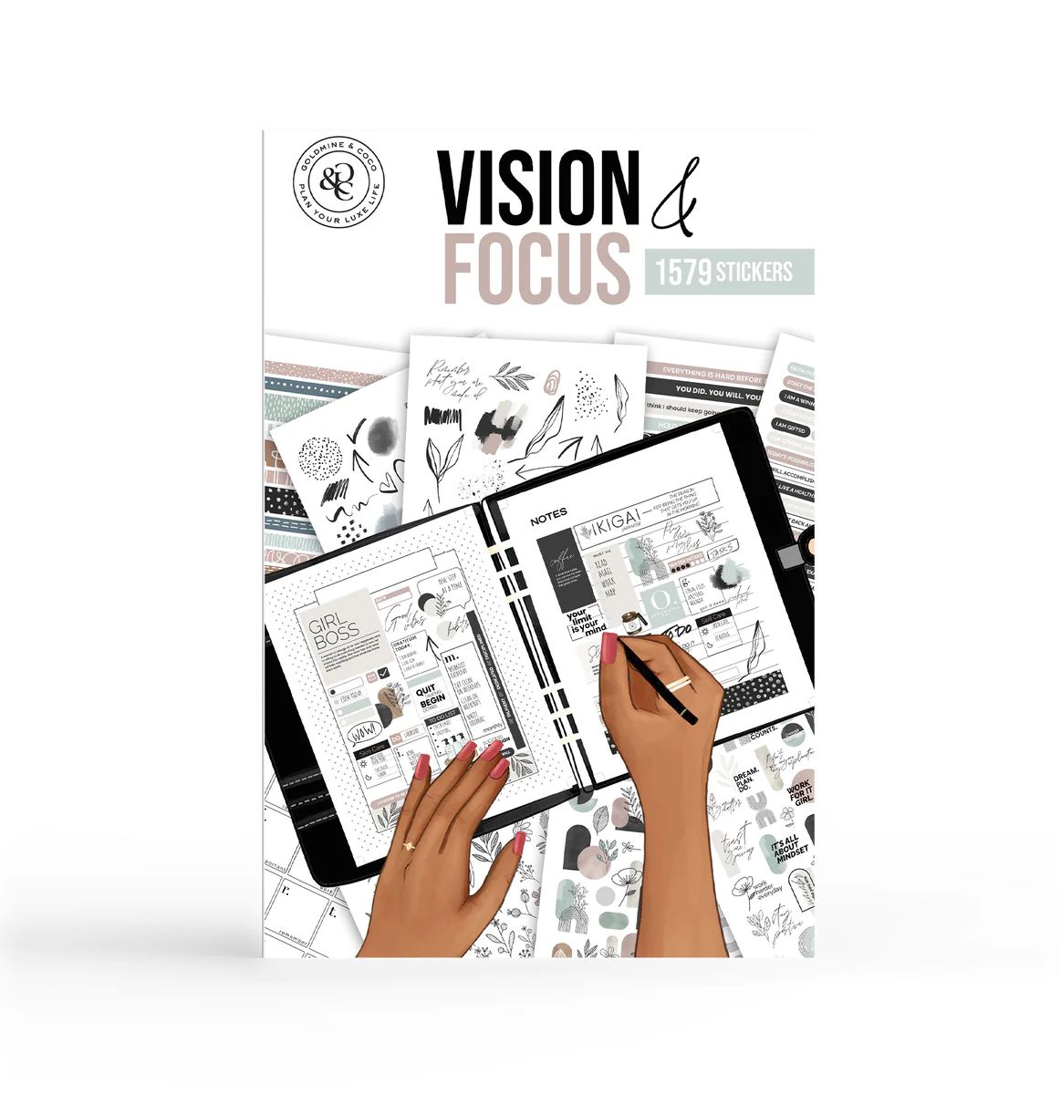 Vision & Focus Sticker Book | Goldmine & Coco