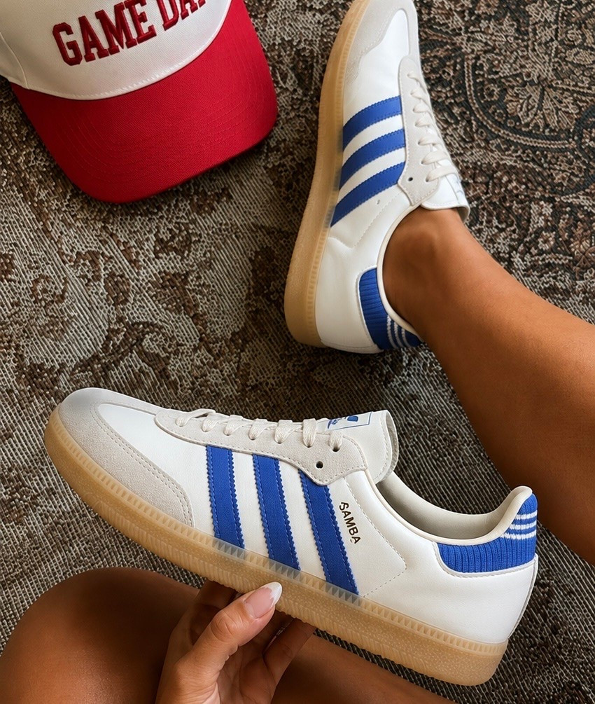 Adidas Samba- perfect for Game Day on sale!!!and sure to size down a half size