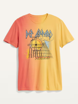 Def Leppard™ Oversized Dip-Dye Gender-Neutral T-Shirt for Adults | Old Navy (US)