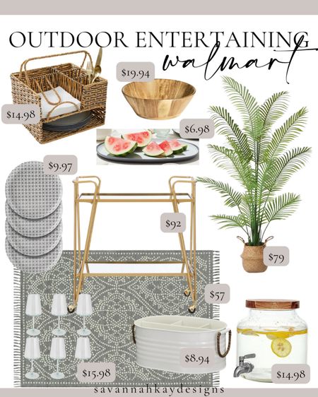 I saw the gold bar cart and went from there and this entertaining space is so good @walmart
#walmarthome #outdoor #entertaining #parties #summer #backyard #home 

#LTKSeasonal #LTKFindsUnder50 #LTKHome