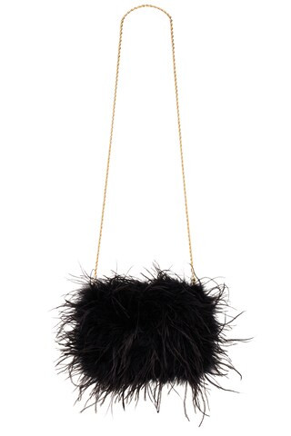Loeffler Randall Zahara Handbag in Black Feathers from Revolve.com | Revolve Clothing (Global)