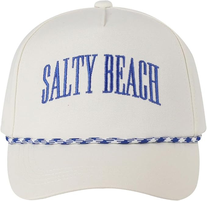 MIRMARU 5 Panels Vintage Style Adjustable Headwear with Braid Rope Trucker Hat for Men and Women | Amazon (US)