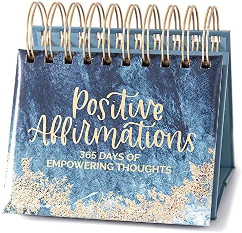 bloom daily planners Undated Perpetual Desk Easel / Inspirational Standing Flip Calendar - Page a Da | Amazon (US)