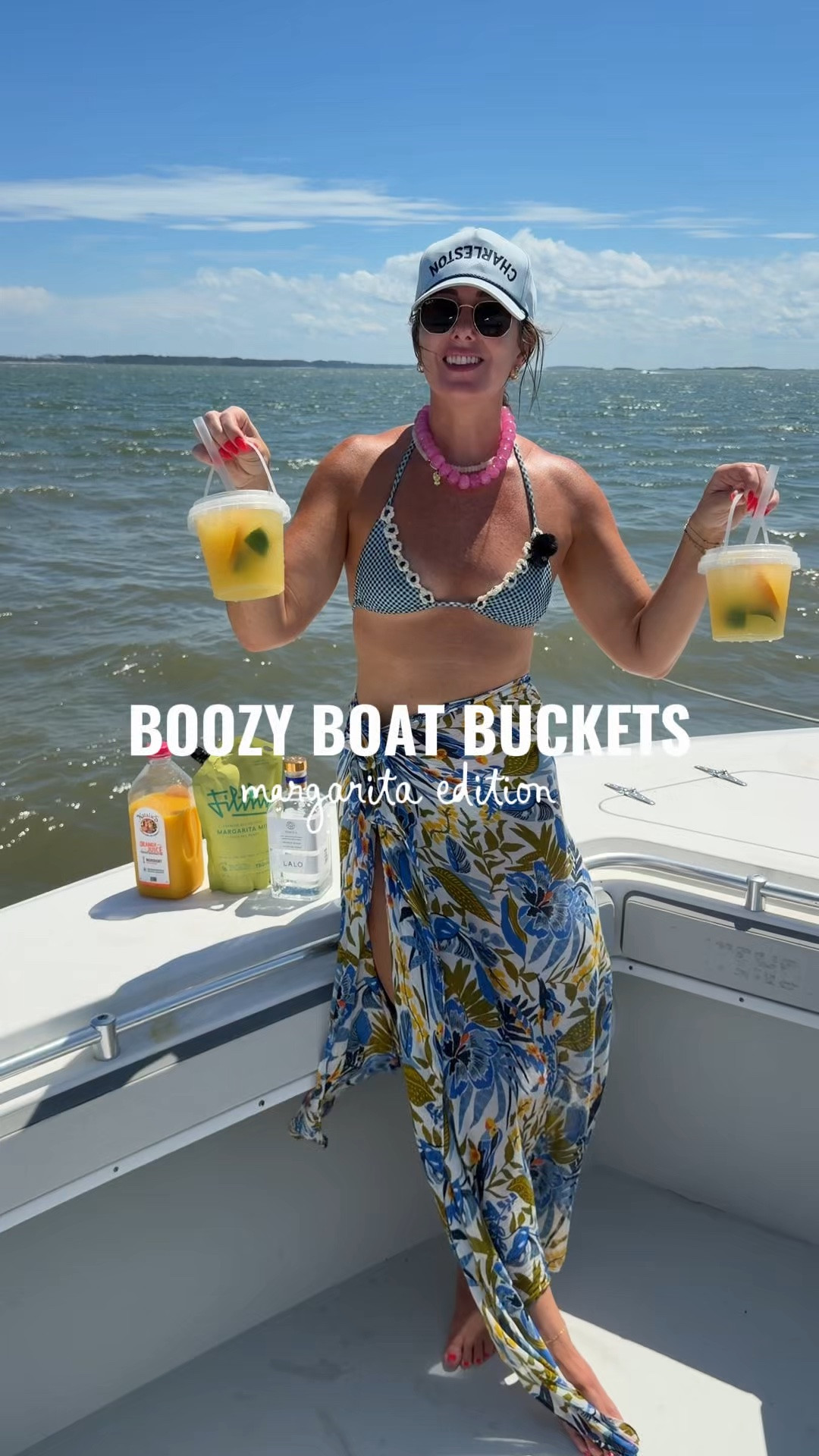 Boozy Boat Buckets  — Margarita Edition 🍋‍🟩✨🛥️

This recipe is my new favorite margarita recipe + it’s so easy! It’s a refreshing drink for a day on the beach + boat! 

Fill your cup with ice and add an orange slice, add in Filthy margarita mix, tequila and orange juice. I then topped with fresh lime juice! Mix the ingredients together and then top with more fresh limes (and orange slices if you prefer) and ice!

#LTKfoodie #LTKSwim #LTKSeasonal