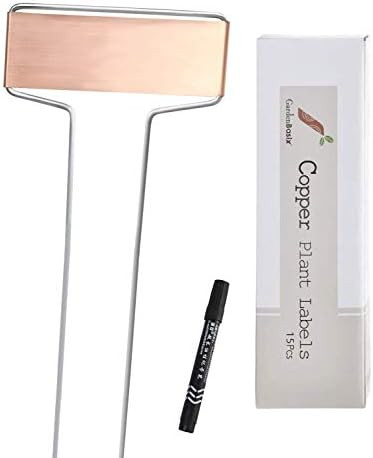 Copper Garden Labels Plant Markers Nursery Tags Reusable Planting Gardening Sticks for Vegetable ... | Amazon (US)
