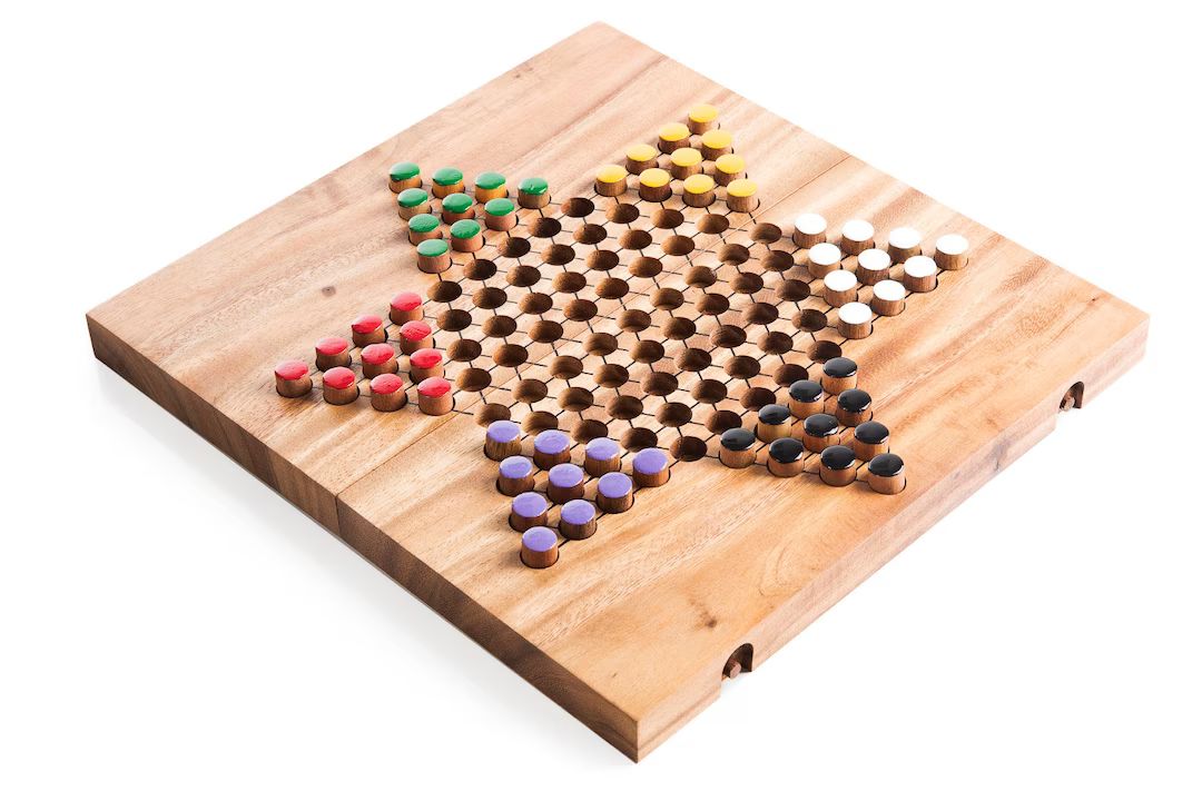 Chinese Checkers  Wooden Board Game Wood Board Game - Etsy | Etsy (US)